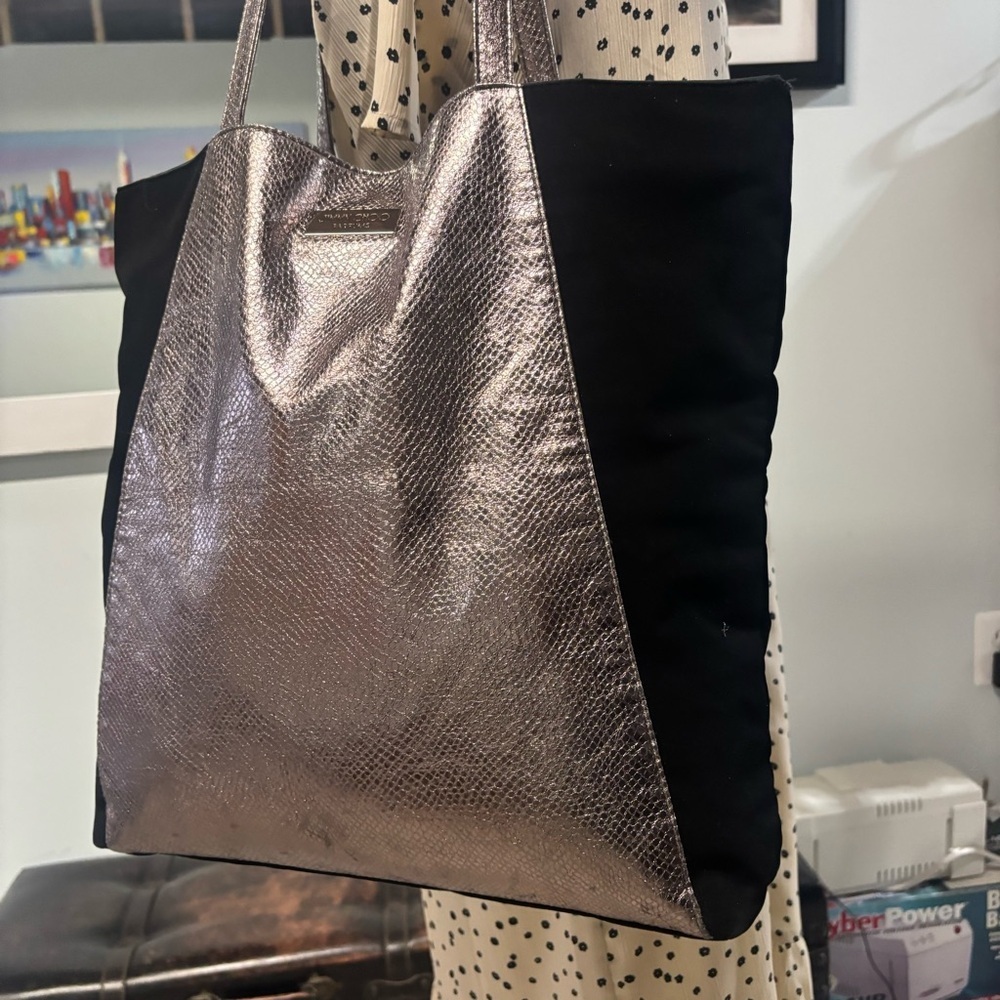 ❤️Jimmy Choo Parfum Metallic Croc Tote